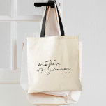 Chic Modern Calligraphy Mother of the Groom Tragetasche<br><div class="desc">Chic und moderne Kalligraphie "Mutter des Bräutigams" mit dem Hochzeitstag Tote Tasche.</div>