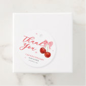 Chic Modern Cherry Baby Dusche Geschenkanhänger (Beispiel)
