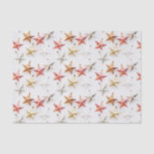 Chic Modern Christmas Star Ornaments Seidenpapier (Vorderseite)