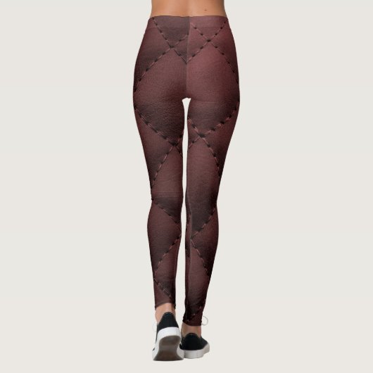 Chic Modern Cool Leather Elegant Leggings (Rückseite)