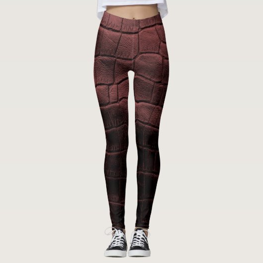 Chic Modern Cool Leather Elegant Leggings (Vorderseite)