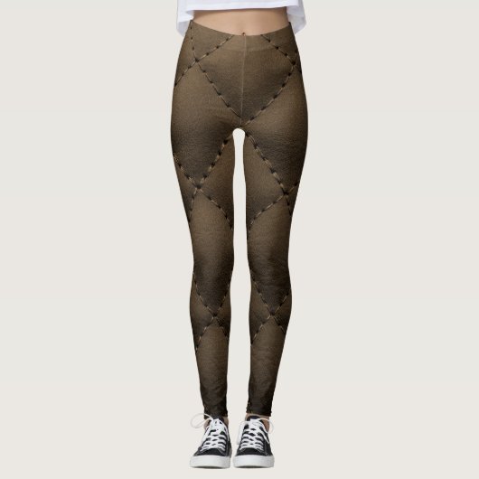 Chic Modern Cool Leather Elegant Leggings (Vorderseite)