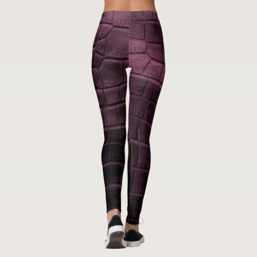 Chic Modern Cool Leather Elegant Leggings (Rückseite)