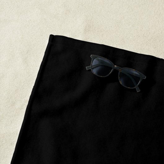 Chic Modern Dolphin & Script auf Black Strandtuch (Beispiel)