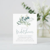 Chic Modern Eukalyptus Greenery Brautparty (Stehend Vorderseite)