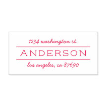 Chic Modern Family Name Script-Rücksendeadresse