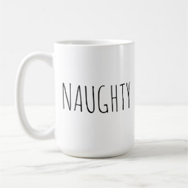 Chic Modern Farmhouse ‘Unartig’ Anpassbares Wort Kaffeetasse