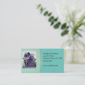 Chic Modern Foto Business Cards Visitenkarte (Stehend Vorderseite)