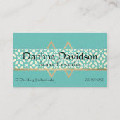 Chic Modern Foto Business Cards Visitenkarte (Rückseite)