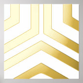 Chic Modern Geometric Gold Design Foil Print Foliendrucke (Vorderseite)