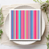 Chic Modern Girly Candy Stripe Muster Serviette