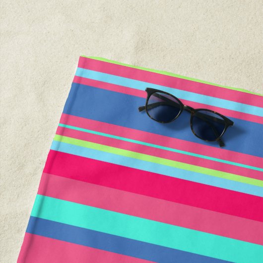 Chic Modern Girly Candy Stripe Muster Strandtuch (Beispiel)