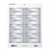 Chic Modern Glamour Silver Shipping Address (Vorne)