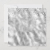 Chic Modern Glitzer Balloons Turquoise Kinderdusch Einladung (Rückseite)