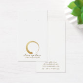 Chic Modern Gold Circle Logo Schmuckkarten (Schreibtisch)