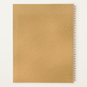 Chic Modern Gold White 2024 Wochen monatlich Planer (Rückseite)