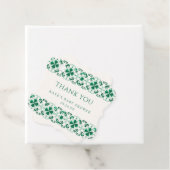 Chic Modern Green St. Patrick's Day Baby Shower Geschenkanhänger (Beispiel)
