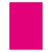 Chic Modern Hot Pink und Black Signature Name Tischnummer (Rückseite)
