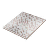 Chic Modern Imitats Rose Gold Geometrische Dreieck Fliese (Seite)
