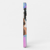 Chic Modern Iridescent Girl Foto Personalisiert Case-Mate iPhone Hülle (Hinten/Links)