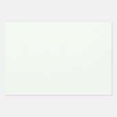 Chic Modern Light Green Simple Solid Shades Geschenkpapier Set (Vorderseite 3)