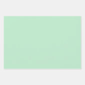 Chic Modern Light Green Simple Solid Shades Geschenkpapier Set (Vorderseite 2)