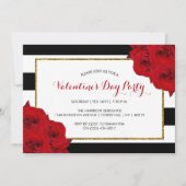 Chic Modern Luxe Valentine's Day Party Einladung (Vorderseite)