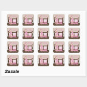 Chic Modern Mama Baby Shower Stickers (Blatt)