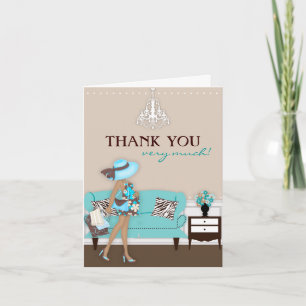 Chic Modern Mama Babydusche Danke Karte