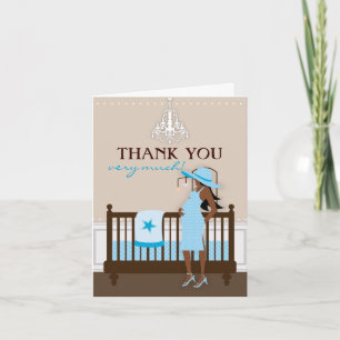 Chic Modern Mama Babydusche Danke Karte