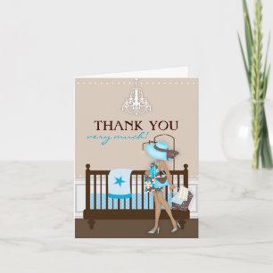 Chic Modern Mama Babydusche Danke Karte