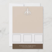 Chic Modern Mama Moderne Babydusche Einladung (Rückseite)