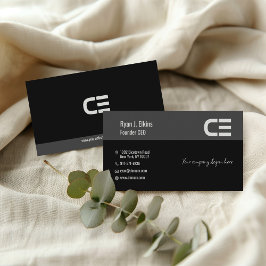 Chic Modern Manager, CEO & Founder Business Card Visitenkarte