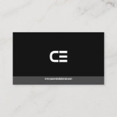 Chic Modern Manager, CEO & Founder Business Card Visitenkarte (Rückseite)