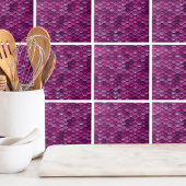 Chic Modern Metallic Muster Fliese