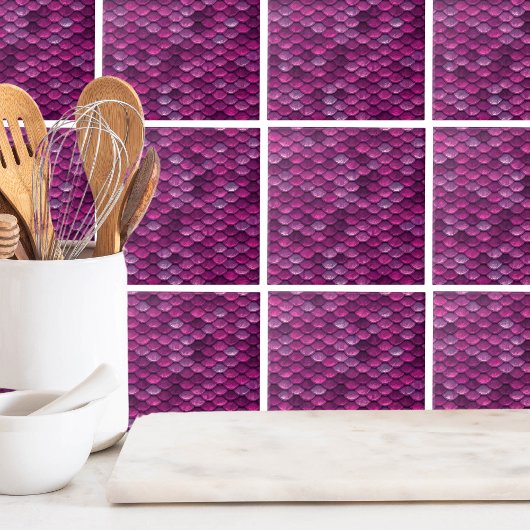 Chic Modern Metallic Muster Fliese