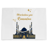 Chic Modern Minimal Ramadan Greeting Große Geschenktüte (Vorderseite)