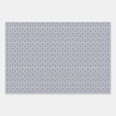 Chic Modern Minimalist Grey Pink Geschenkpapier Set (Vorderseite 3)