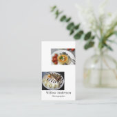 Chic Modern Minimalistisch Fotografie Typografie Visitenkarte (Stehend Vorderseite)