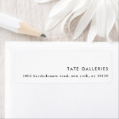 Chic Modern Minimalistische Rücksendeadressen-Aufk (Insitu)