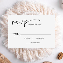Chic Modern Minimalistische Script Wedding