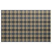 Chic Modern Navy Blue Gold Mandala Stoff (Yard (91,4 cm))