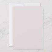 Chic Modern Pastel Blush Wasserlilie Brautparty Einladung (Rückseite)