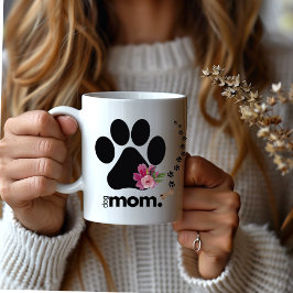 Chic Modern Paw Print Hund Mama Kaffee Tasse