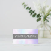 Chic Modern Pearl Background Visitenkarte (Stehend Vorderseite)