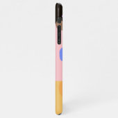 Chic Modern Pink Brush iPhone 11 Pro Max Fall Hülle (Linke Seite)