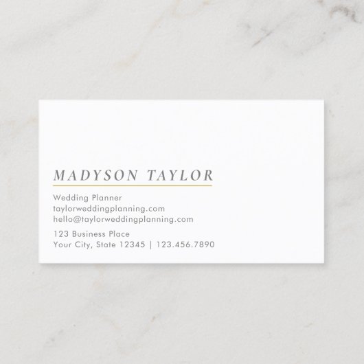 Chic Modern Pink Gradient Visitenkarte (Rückseite)