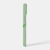 Chic Modern Pink Green Christmas Joy iPhone 15 Hülle (Rechte Seite)