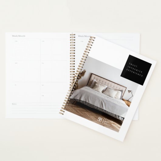 Chic Modern Realtor Spiral Agenda Planer (Anzeige)