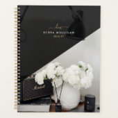 Chic Modern Realtor Spiral Agenda Planer (Vorderseite)